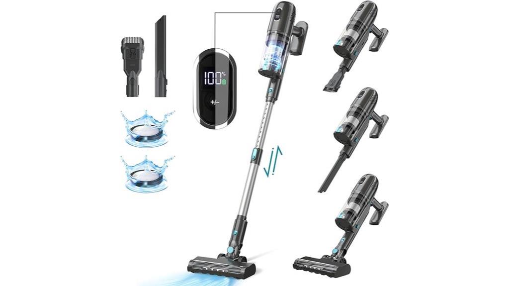 cordless vacuum led display