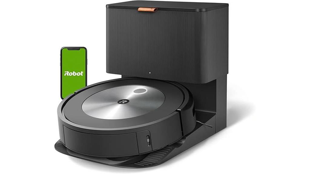 efficient self emptying robot vacuum