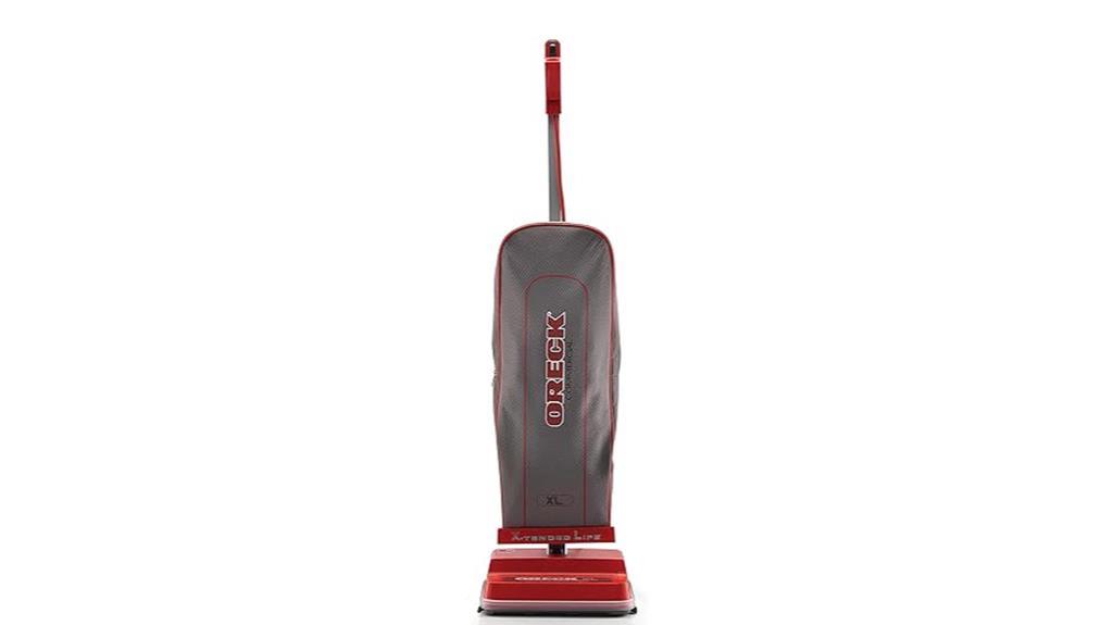 high performance bagged upright vacuum