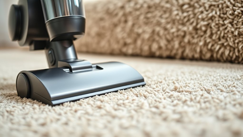 adjust vacuum height for carpets