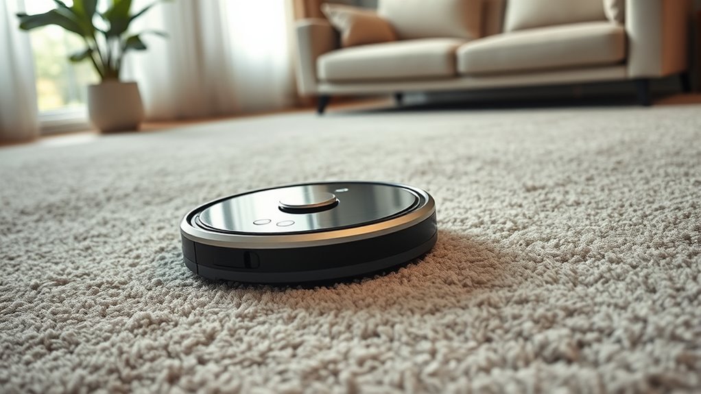 carpet detection and suction