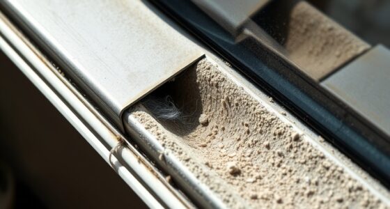 cleaning window track dust