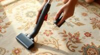 gentle vacuuming for delicate rugs