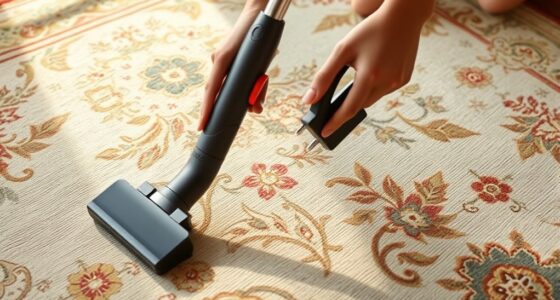 gentle vacuuming for delicate rugs
