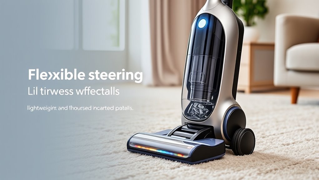 maneuverability suction accessories comfort