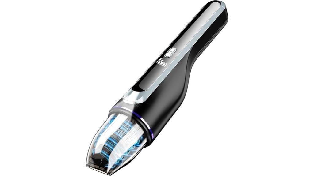 portable cordless vacuum with led