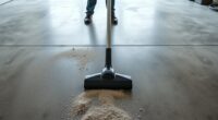 proper garage floor vacuuming