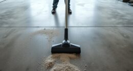 proper garage floor vacuuming