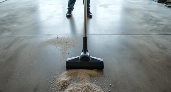 proper garage floor vacuuming