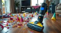 quick post party vacuum cleanup