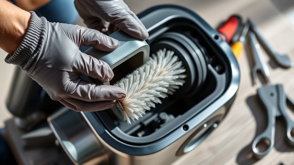 replace worn brush roll