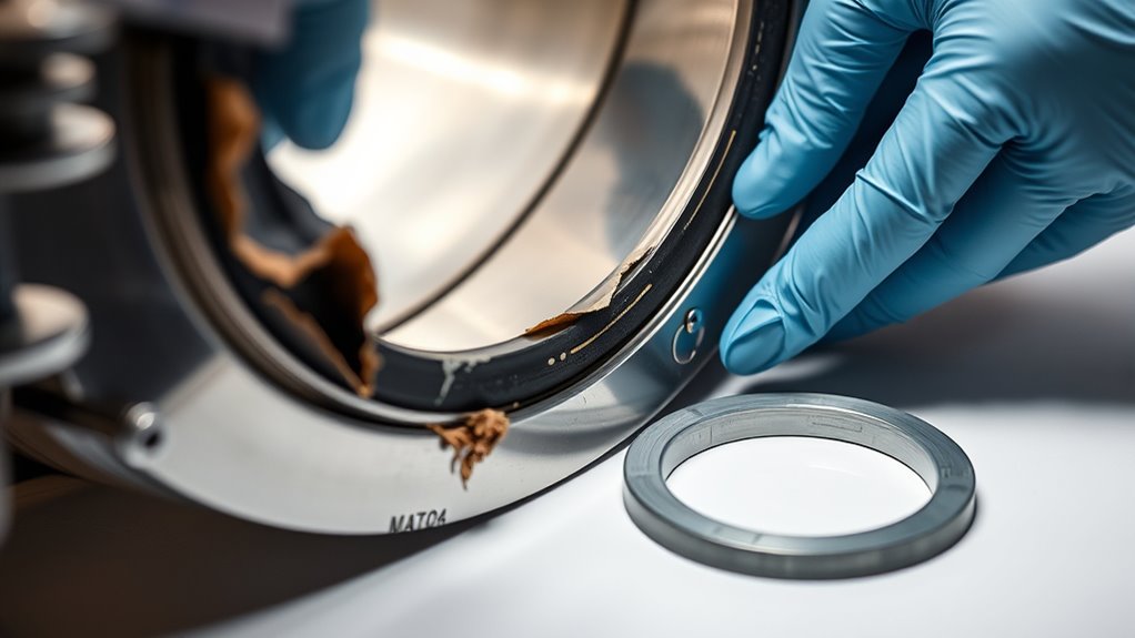 replacing worn vacuum gasket