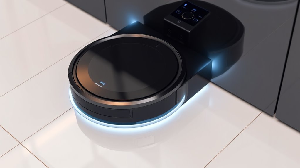 robot vacuum self charging mechanisms