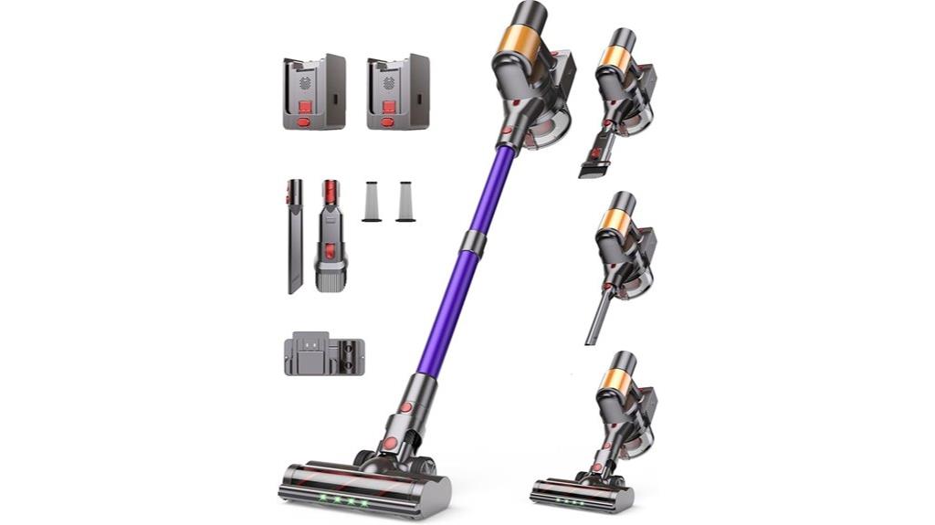 two battery cordless vacuum