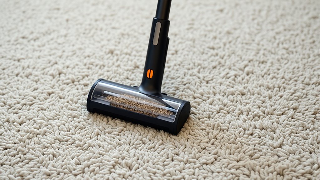 vacuum features for carpets