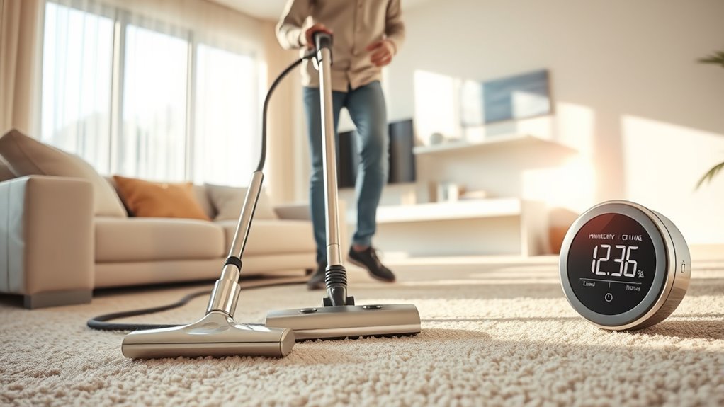 vacuuming affects indoor humidity
