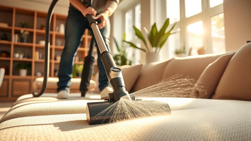 vacuuming and nasal irrigation