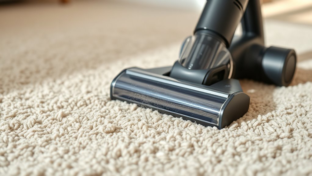 vacuuming with hepa filters