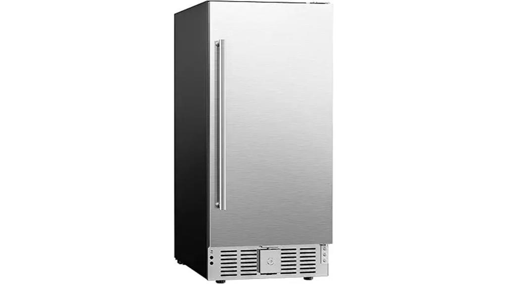 15 inch stainless beverage cooler