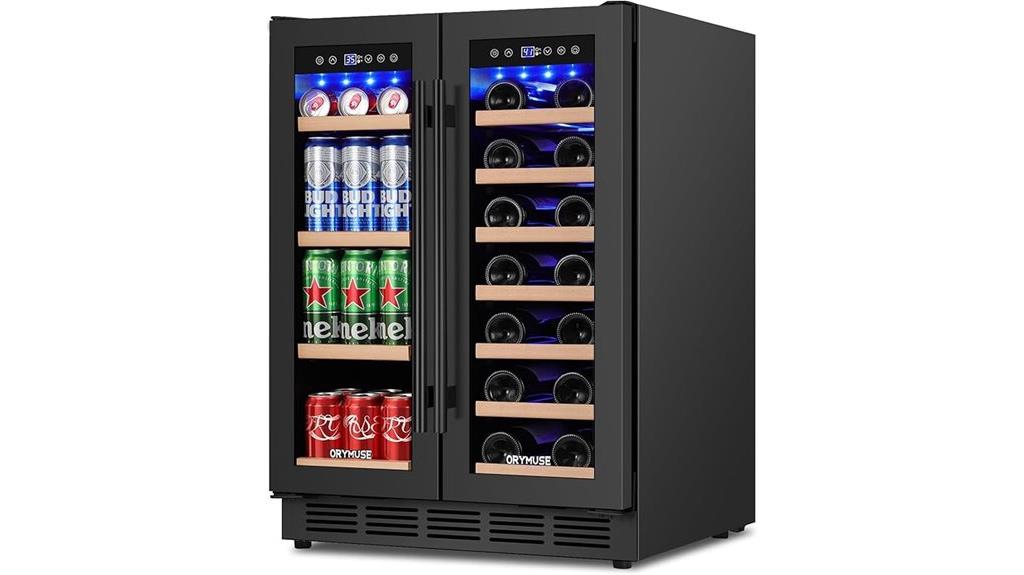 24 inch dual zone fridge