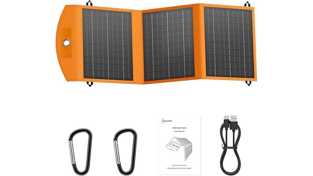 30w portable foldable solar charger