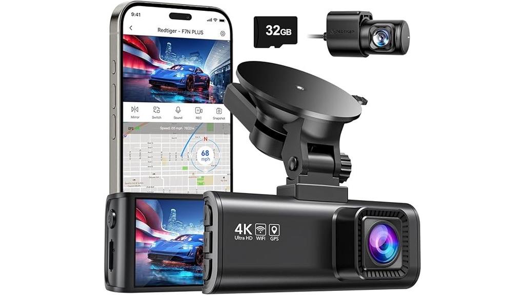 4k dash cam with gps