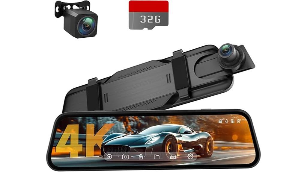 4k rearview mirror camera