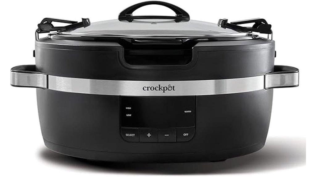 6 quart portable slow cooker