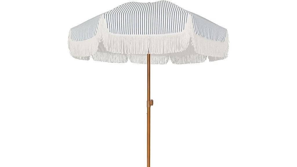 7ft fringe patio umbrella