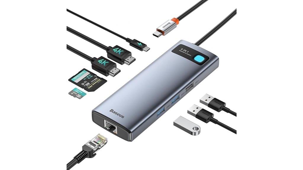 9 in 1 usb c dock