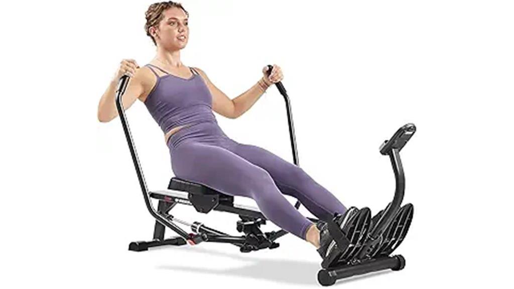 adjustable compact rowing machine