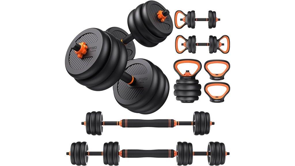 adjustable dumbbell weight options