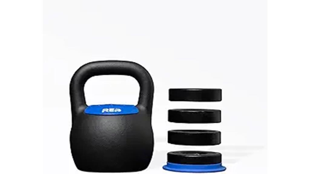 adjustable kettlebell matte coating