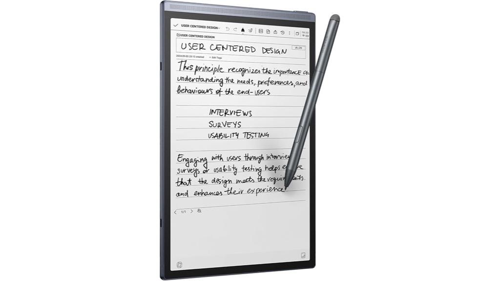ai note taking tablet