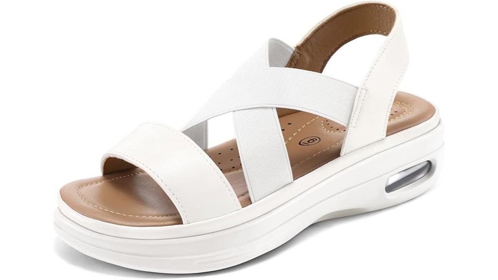 air cushioned elastic sandals