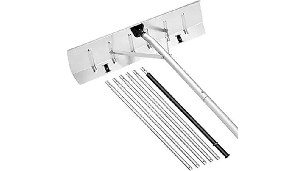 aluminum adjustable snow rake