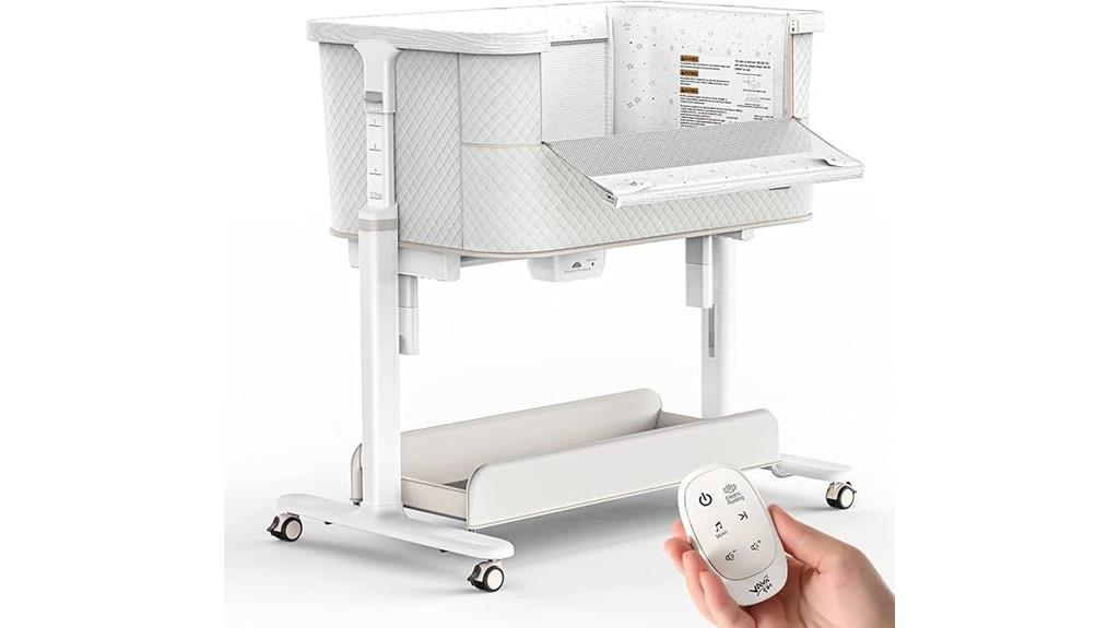 automated baby bassinet features