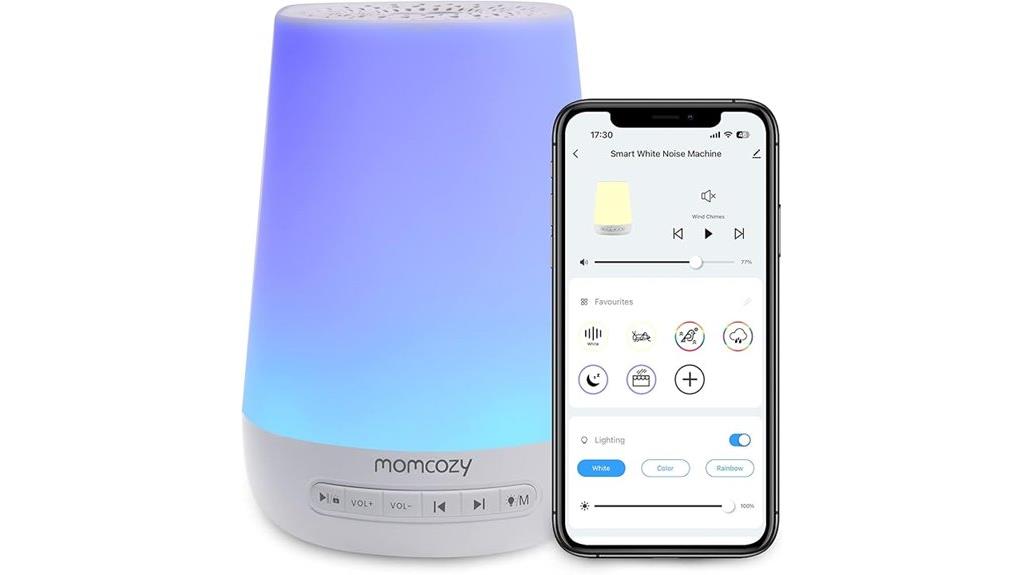 baby sound machine with light