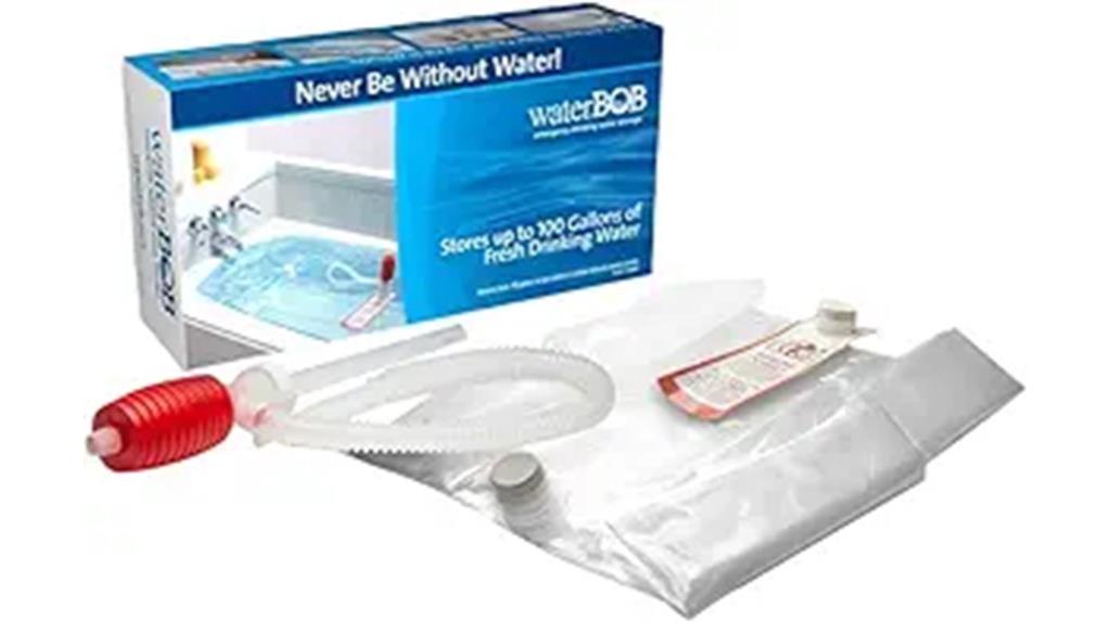 bathtub emergency water storage