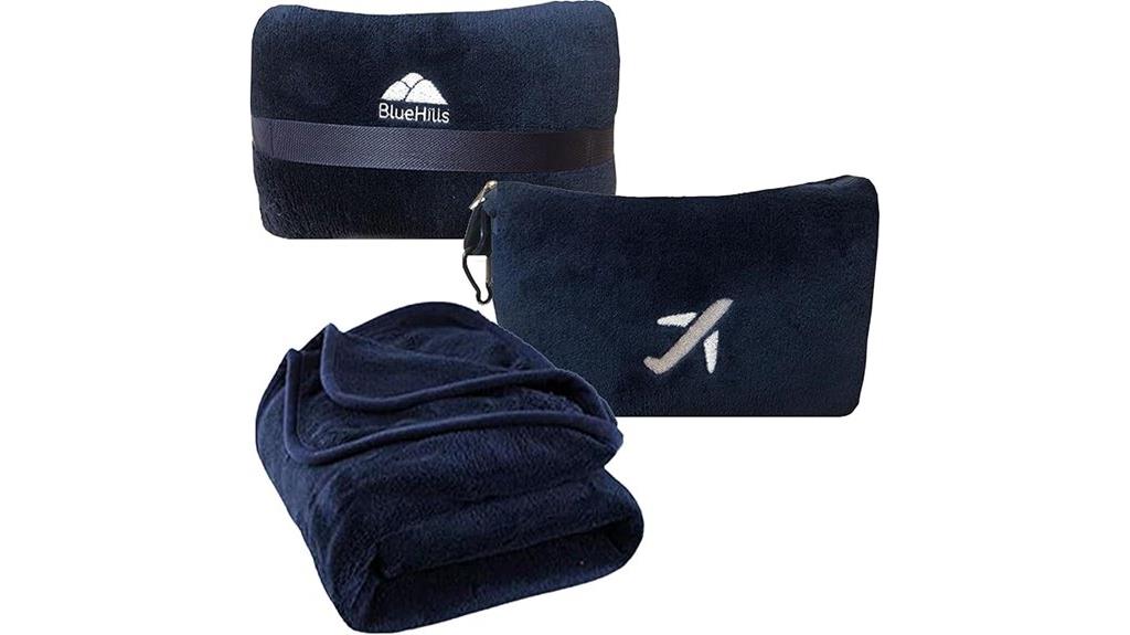 bluehills travel blanket set