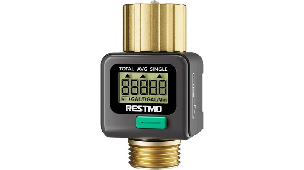 brass inlet outlet water meter