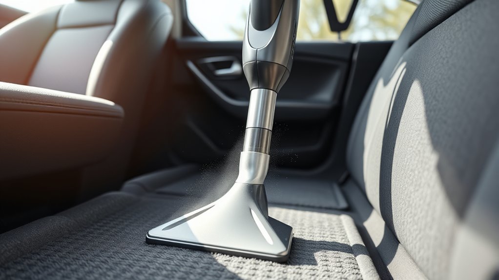 car interior vacuum cleaning
