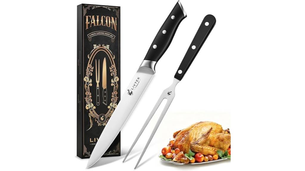 carving knife fork set