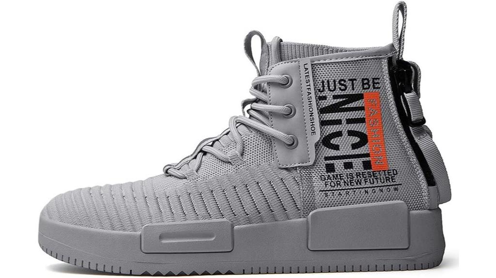 casual athletic high tops