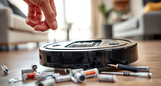changing robot vacuum batteries