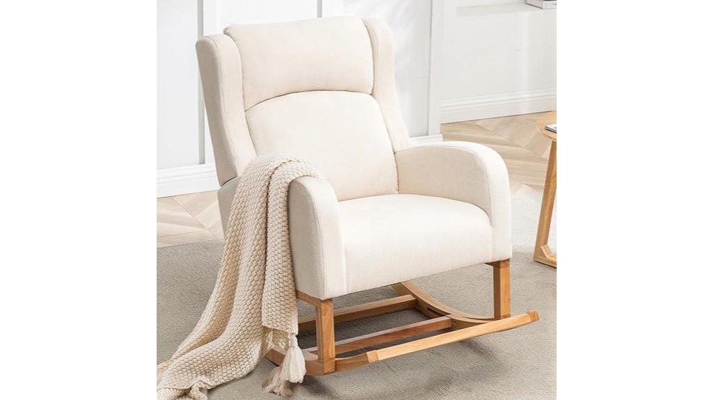 child s rocking chair with footrest