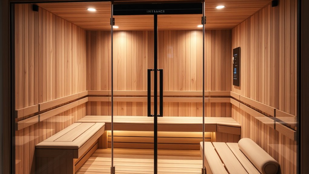 choosing spacious safe sauna