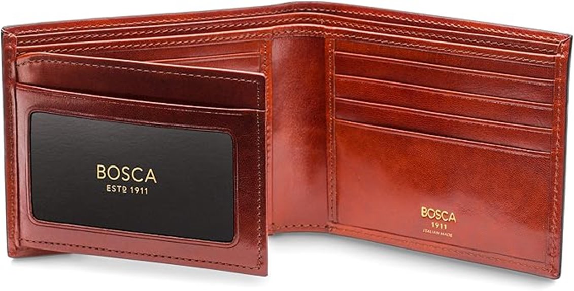classic italian leather bifold