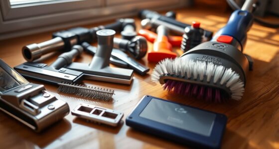 cleaning and securing vacuum tools