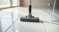 cleaning grout lines thoroughly